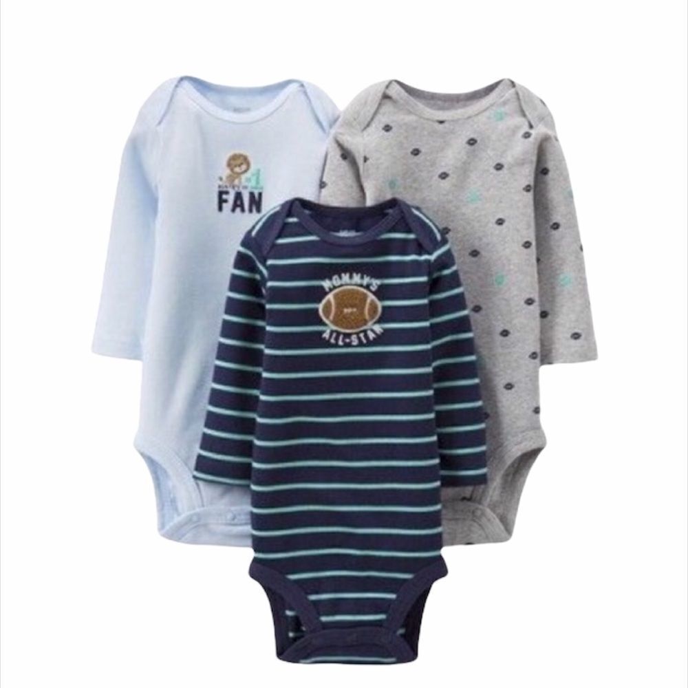 ✨3xHP✨3-Long-Sleeve Bodysuits✨ - Picture 1 of 1
